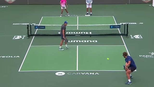 Ben Johns 與 Gabriel Tardio 在 Veolia 亞特蘭大 PPA 男雙 32 強