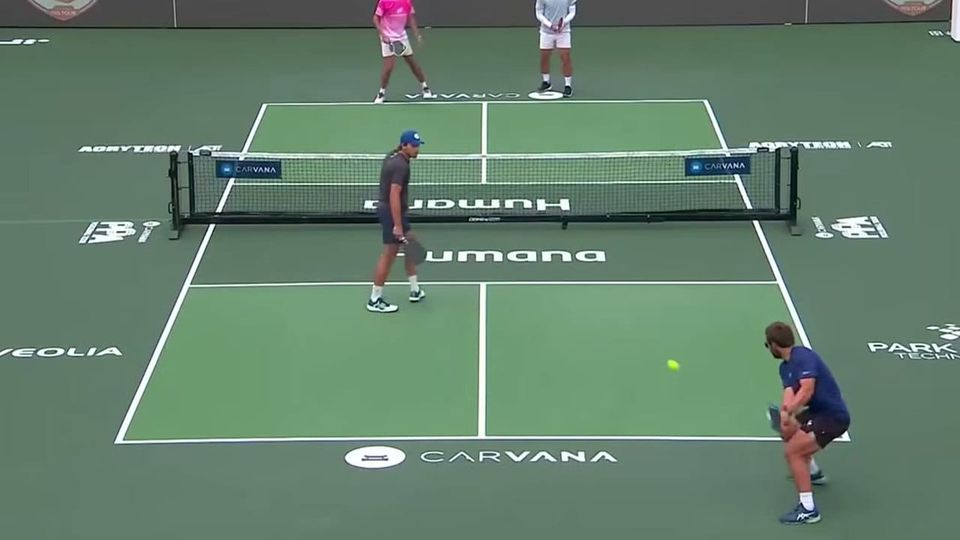 Ben Johns 與 Gabriel Tardio 在 Veolia 亞特蘭大 PPA 男雙 32 強